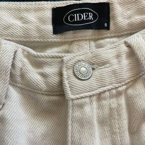 Cider high wasted cream pants